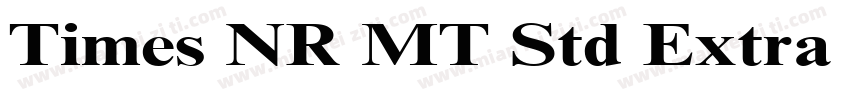 Times NR MT Std Extra Bold Regular字体转换